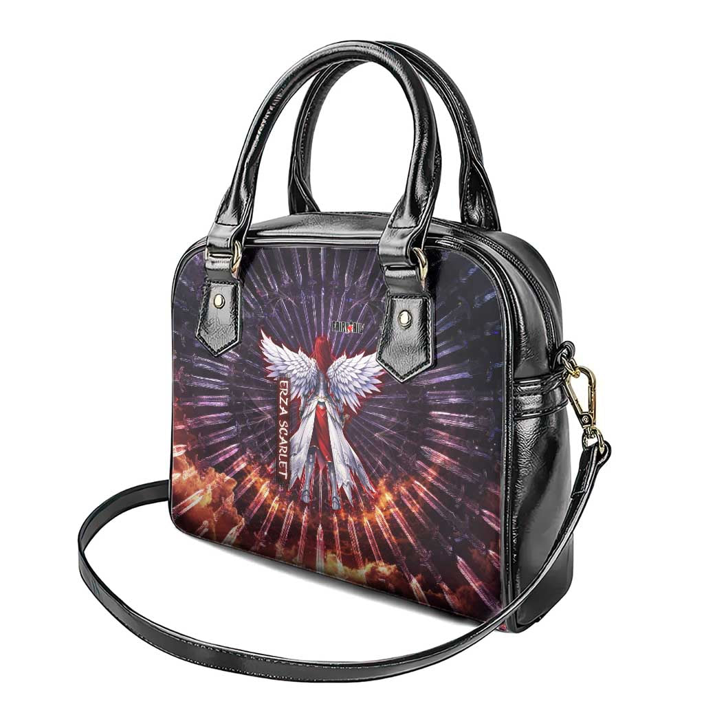 Erza Scarlet Fairy Tail Shoulder Handbag Celestial Armor Anime Style with Radiant Winged Design