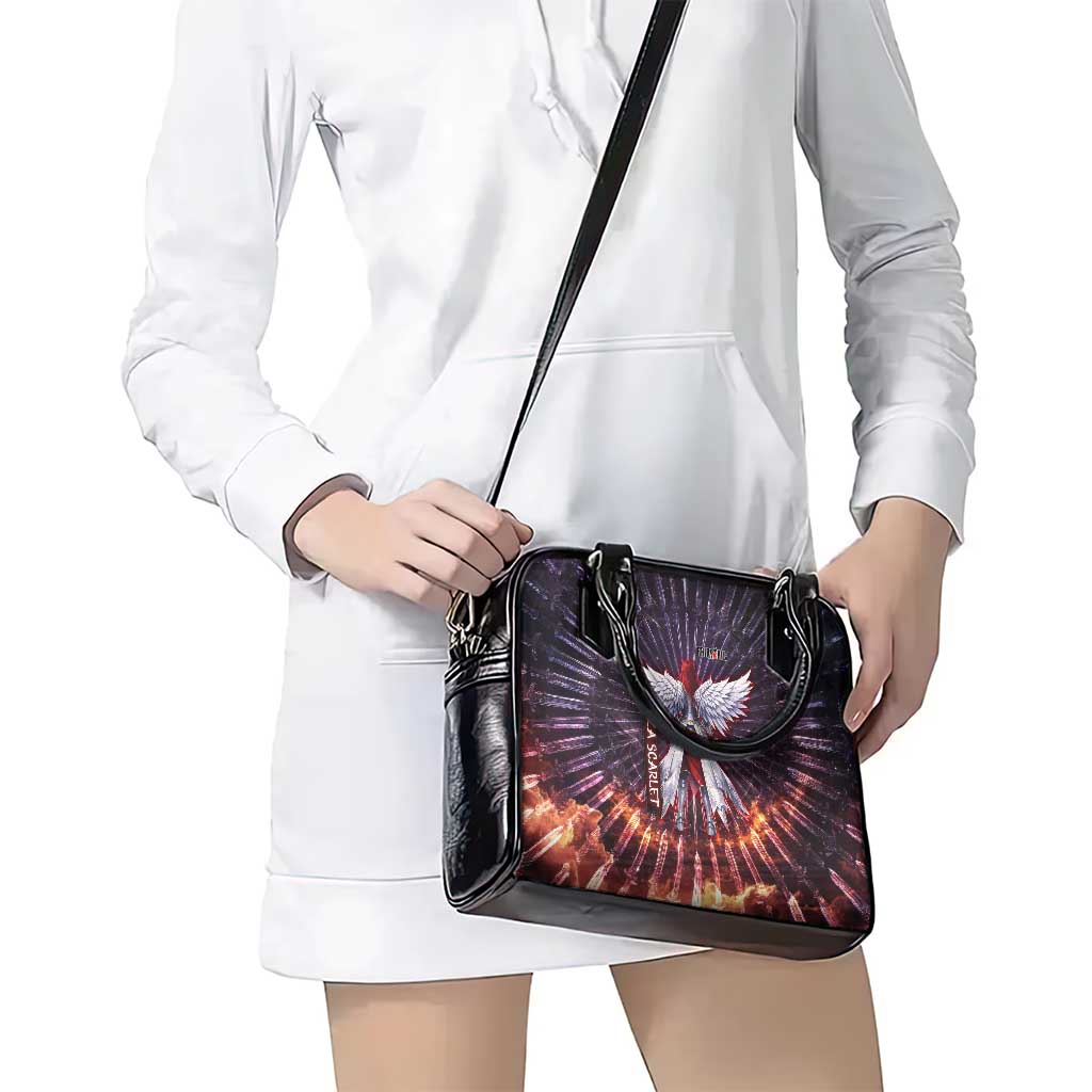 Erza Scarlet Fairy Tail Shoulder Handbag Celestial Armor Anime Style with Radiant Winged Design
