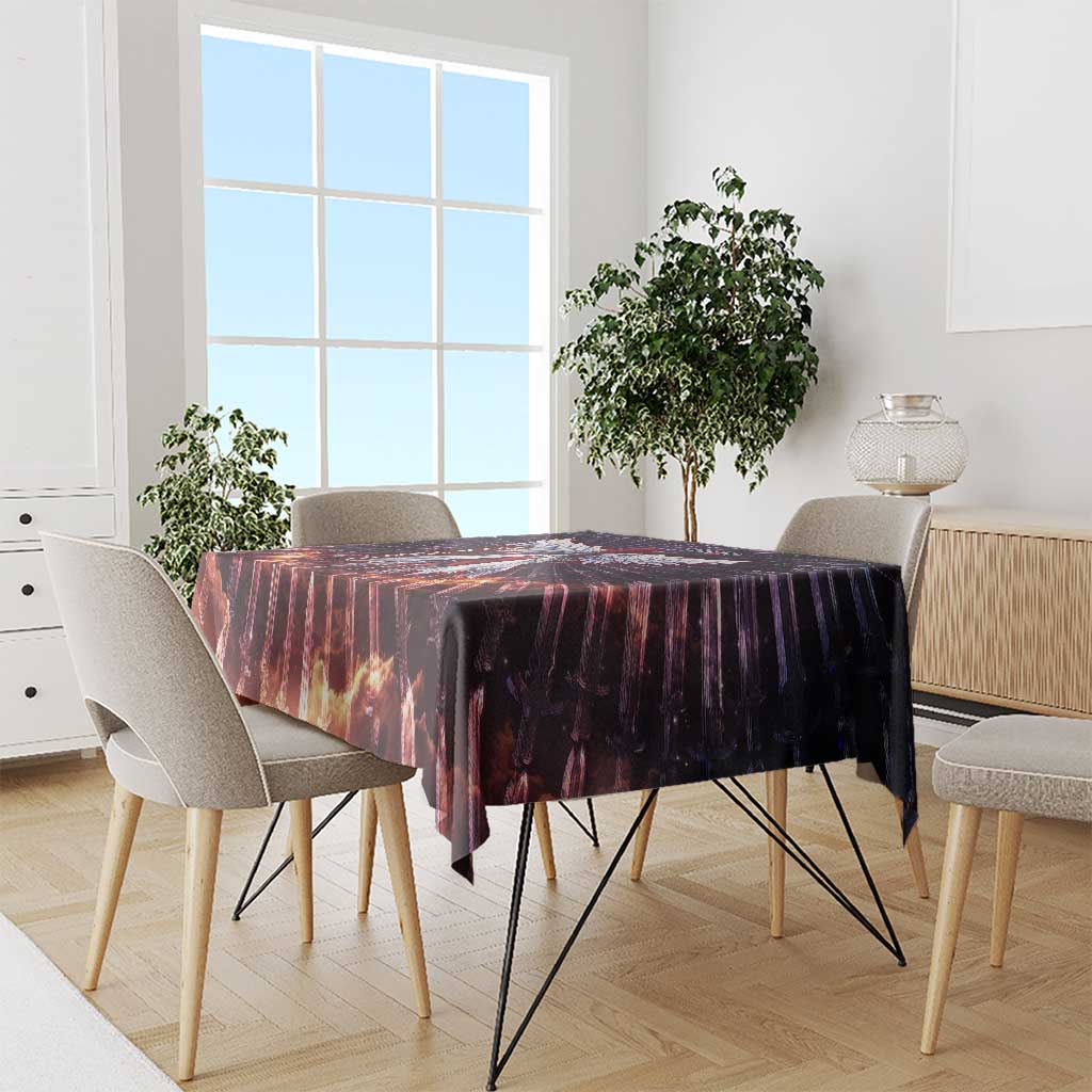 Erza Scarlet Fairy Tail Tablecloth Celestial Armor Anime Style with Radiant Winged Design