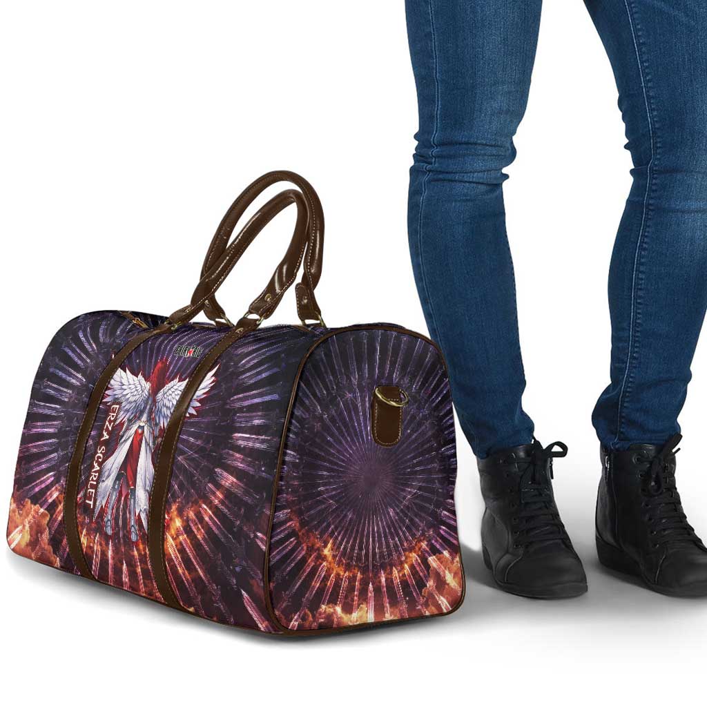 Erza Scarlet Fairy Tail Travel Bag Celestial Armor Anime Style with Radiant Winged Design