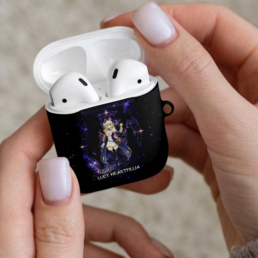 Lucy Heartfilia Fairy Tail AirPods Case Celestial Spirit Anime Style with Zodiac Key Magic