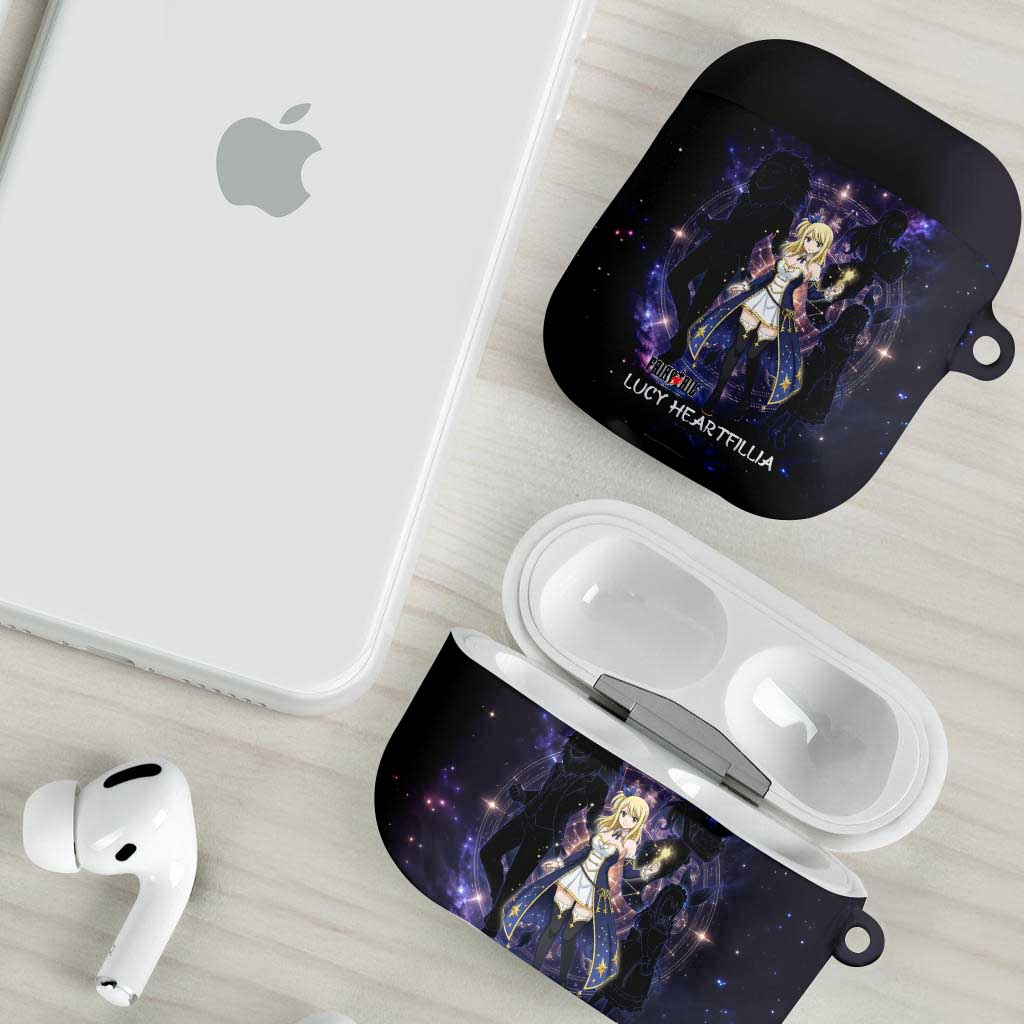 Lucy Heartfilia Fairy Tail AirPods Case Celestial Spirit Anime Style with Zodiac Key Magic