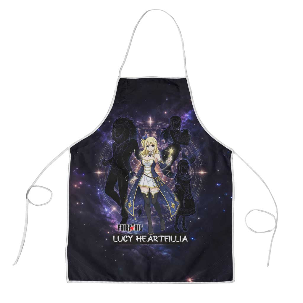 Lucy Heartfilia Fairy Tail Apron Celestial Spirit Anime Style with Zodiac Key Magic