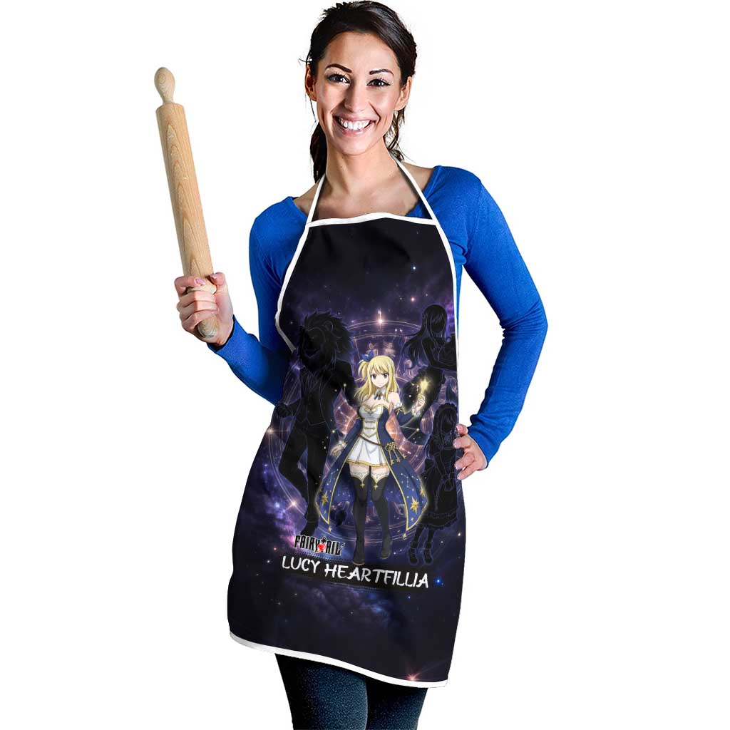 Lucy Heartfilia Fairy Tail Apron Celestial Spirit Anime Style with Zodiac Key Magic