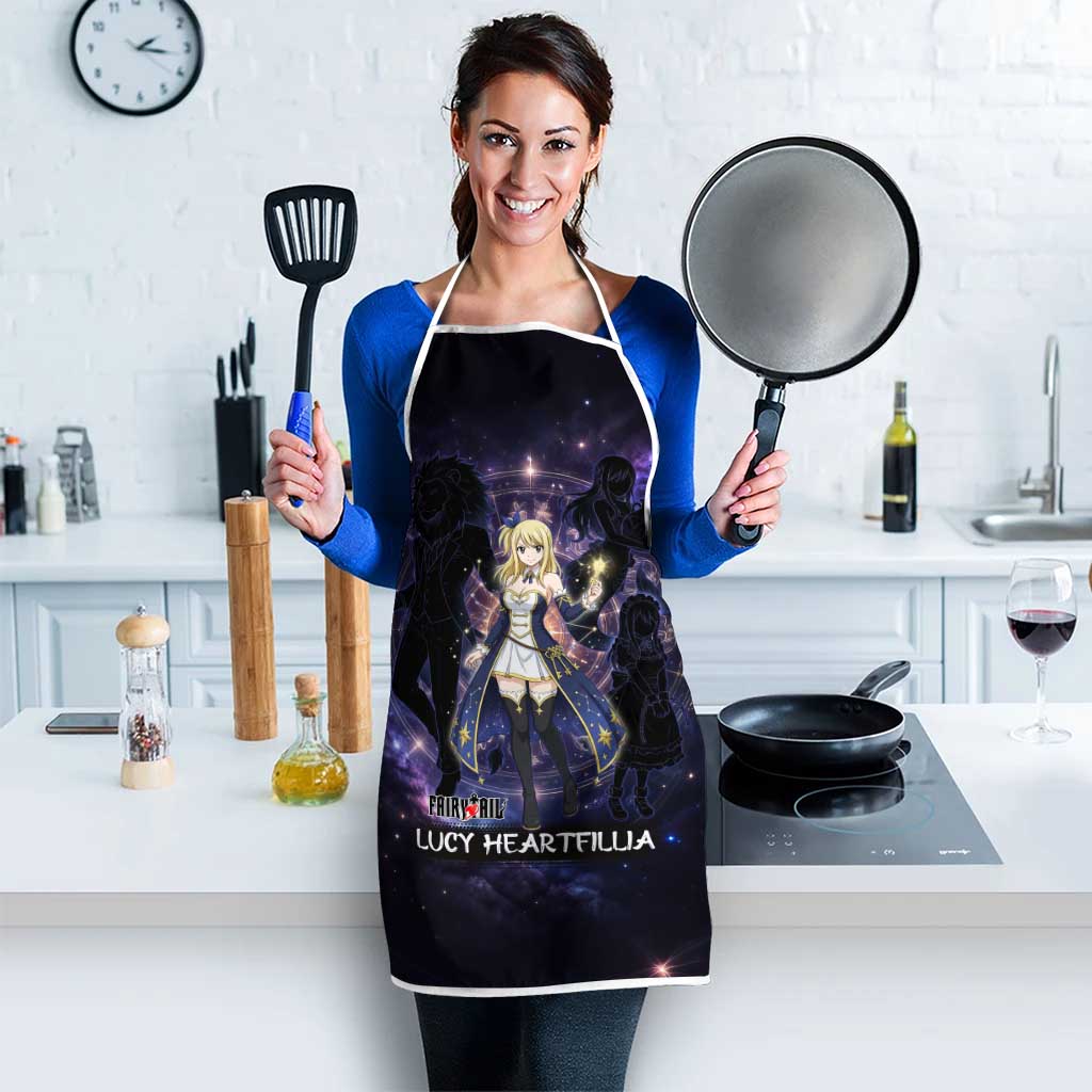 Lucy Heartfilia Fairy Tail Apron Celestial Spirit Anime Style with Zodiac Key Magic