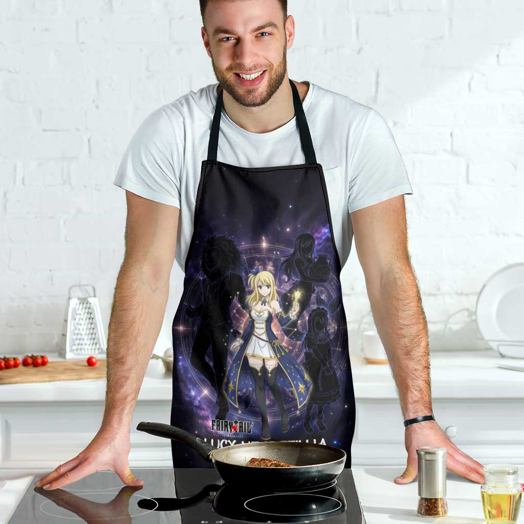 Lucy Heartfilia Fairy Tail Apron Celestial Spirit Anime Style with Zodiac Key Magic