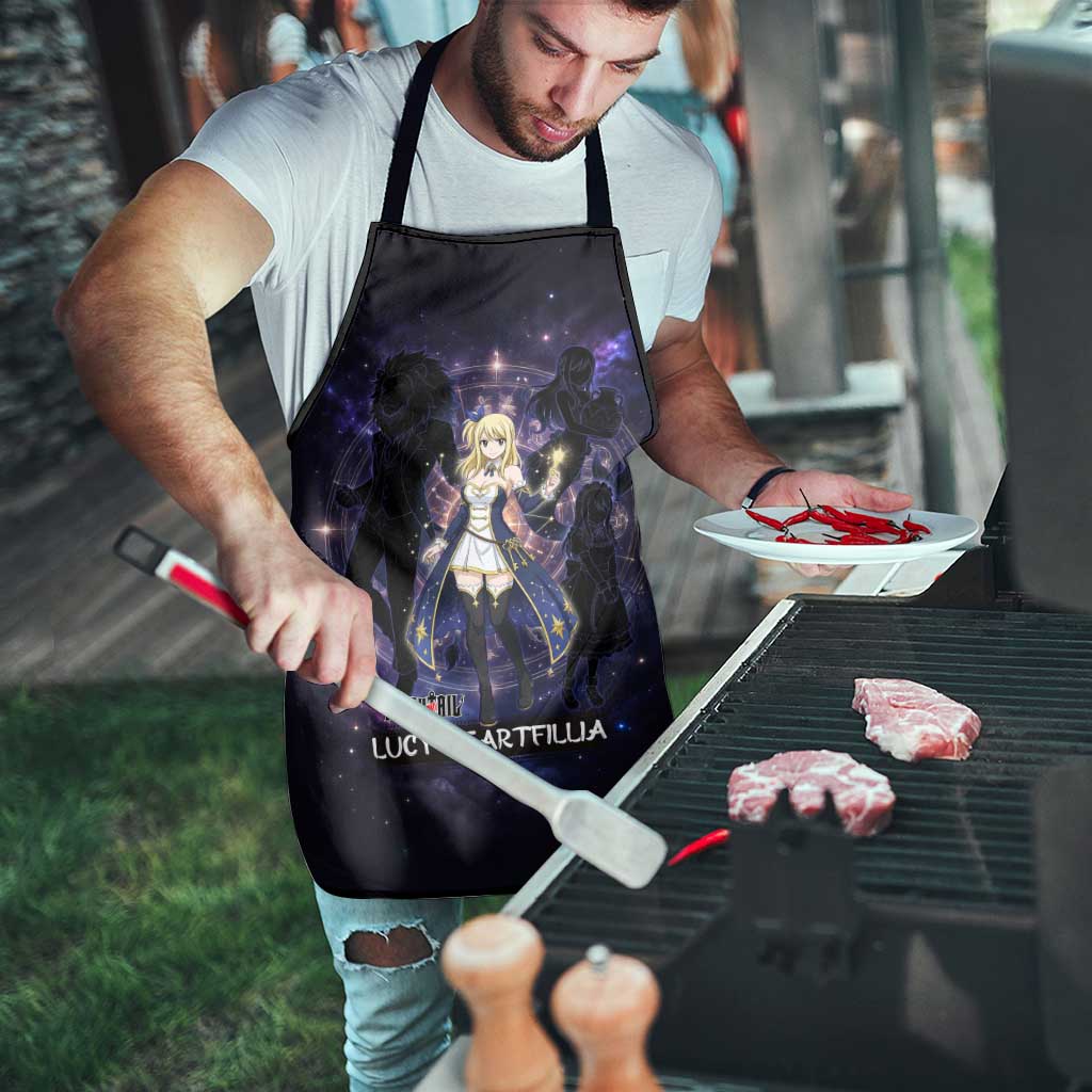 Lucy Heartfilia Fairy Tail Apron Celestial Spirit Anime Style with Zodiac Key Magic