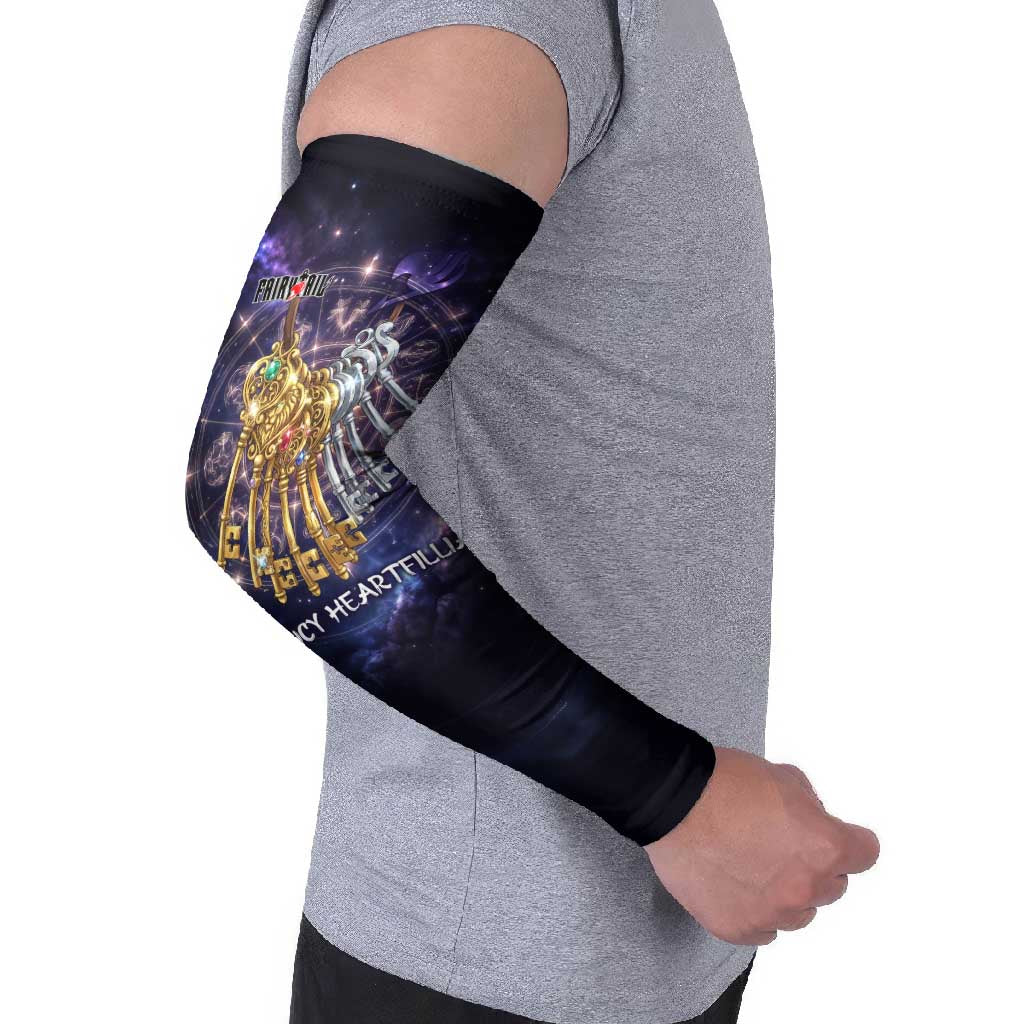 Lucy Heartfilia Fairy Tail Arm Sleeves Celestial Spirit Anime Style with Zodiac Key Magic