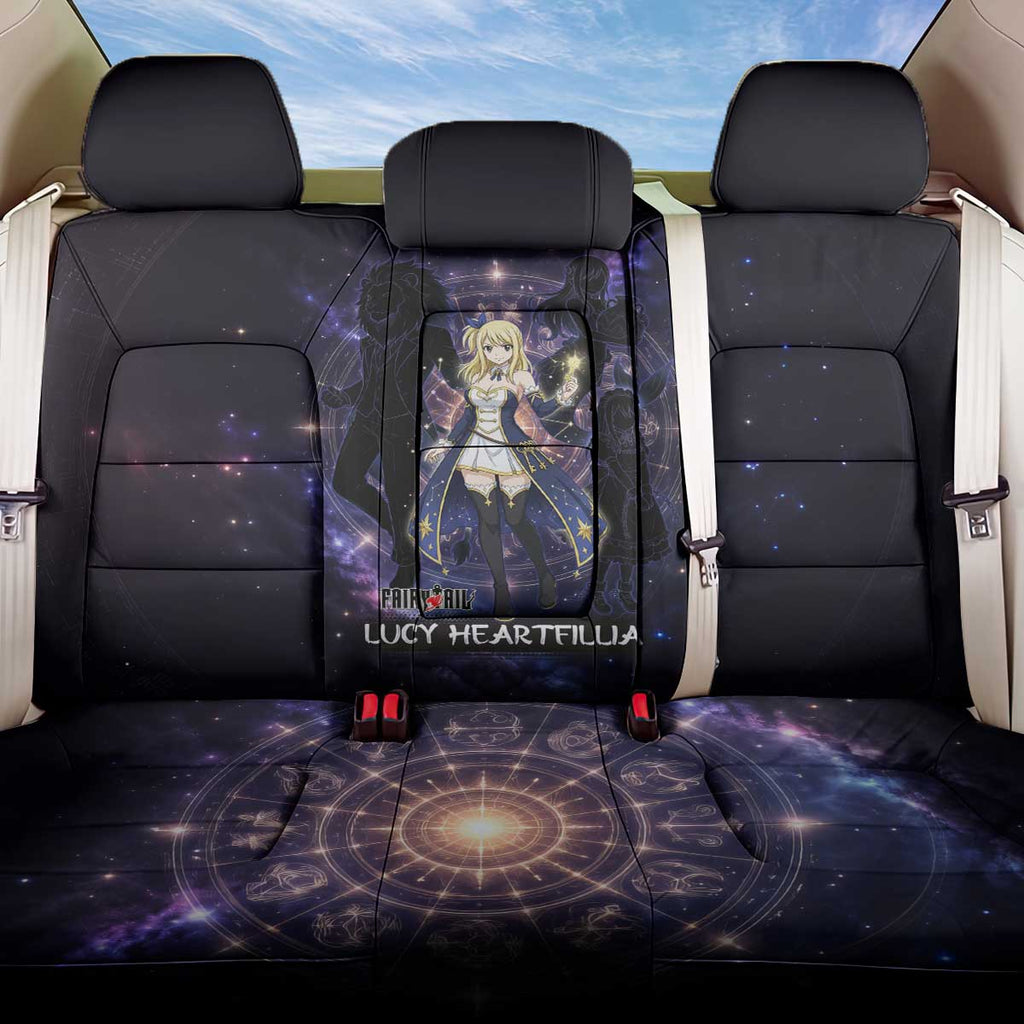 Lucy Heartfilia Fairy Tail Back Car Seat Cover Celestial Spirit Anime Style with Zodiac Key Magic