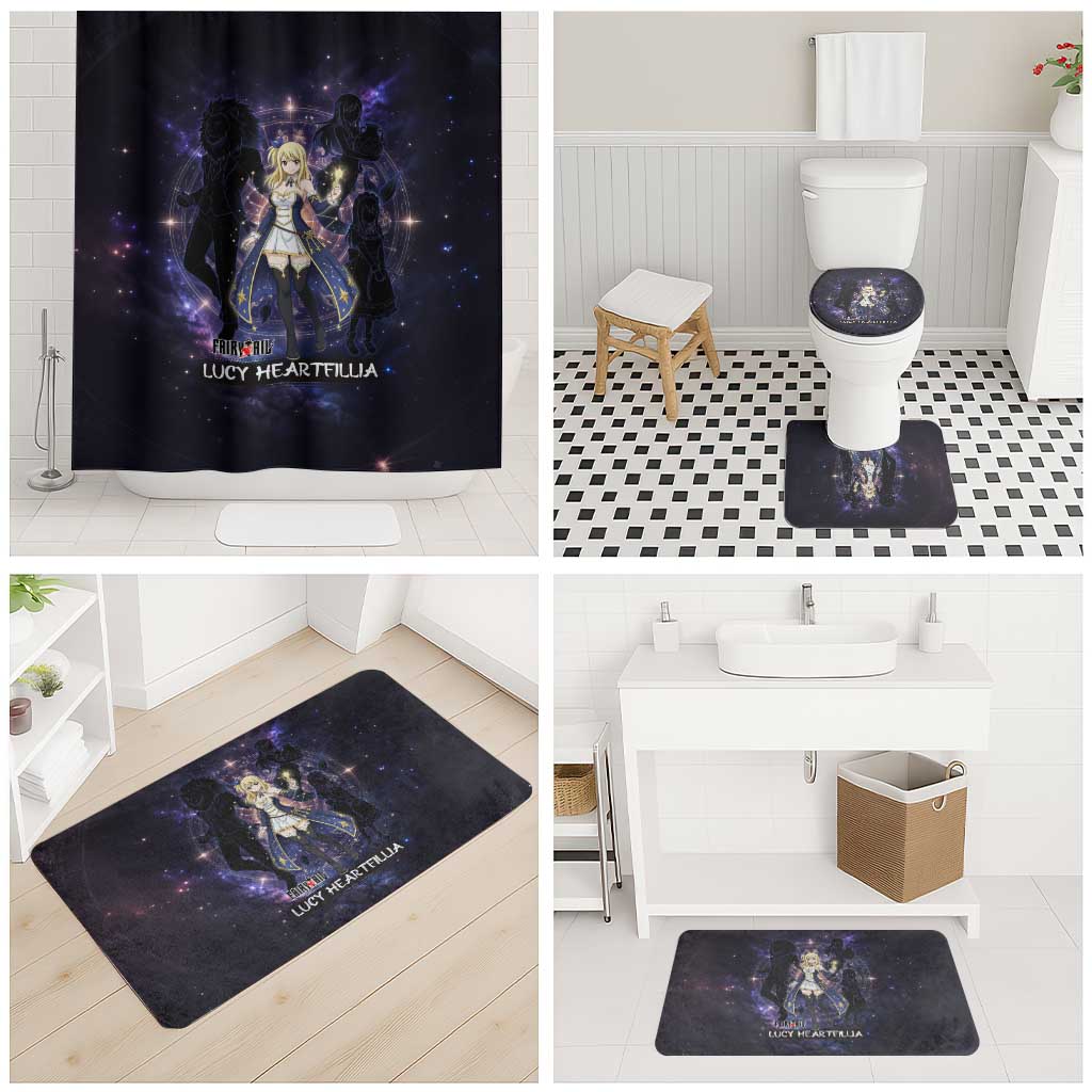 Lucy Heartfilia Fairy Tail Bathroom Set Celestial Spirit Anime Style with Zodiac Key Magic