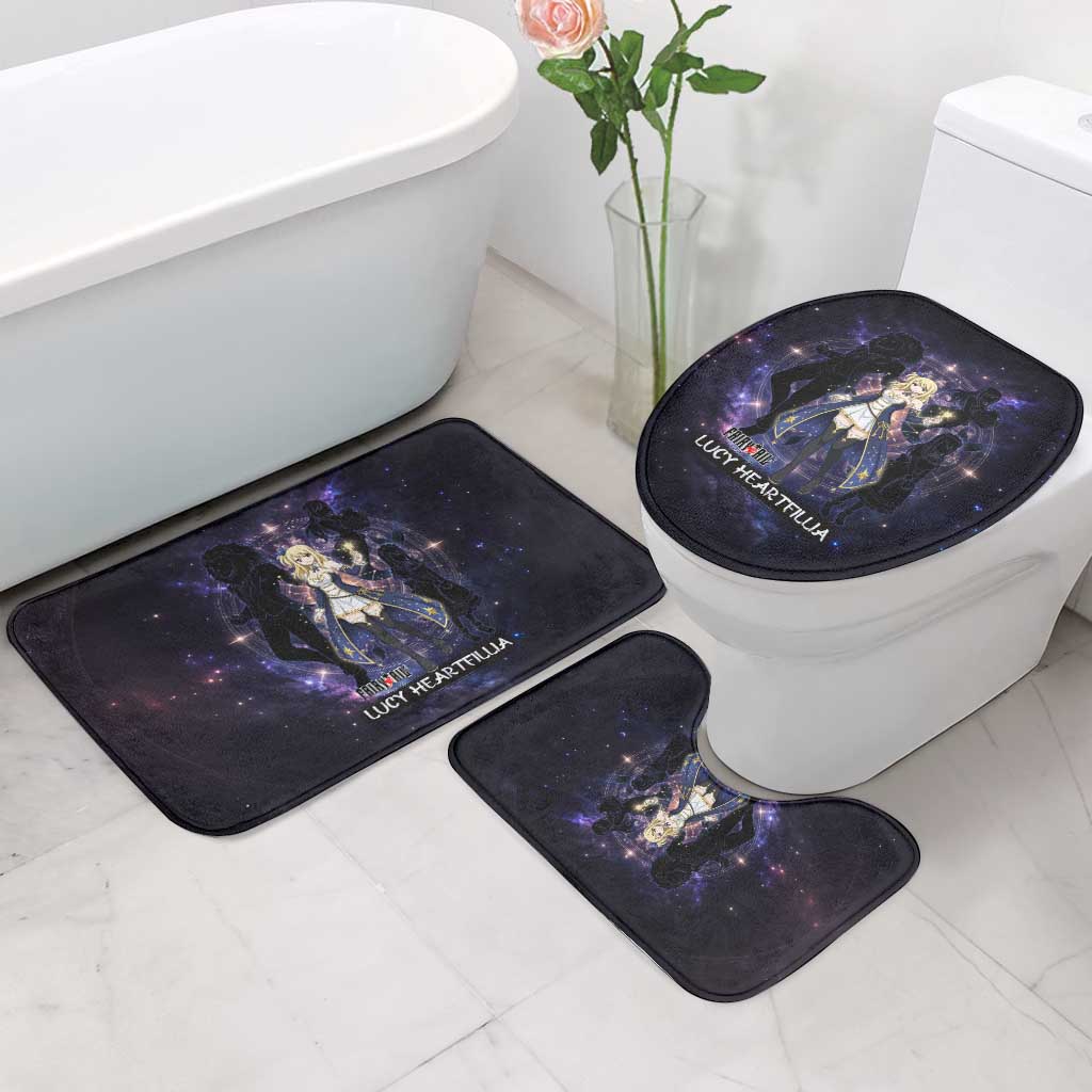Lucy Heartfilia Fairy Tail Bathroom Set Celestial Spirit Anime Style with Zodiac Key Magic