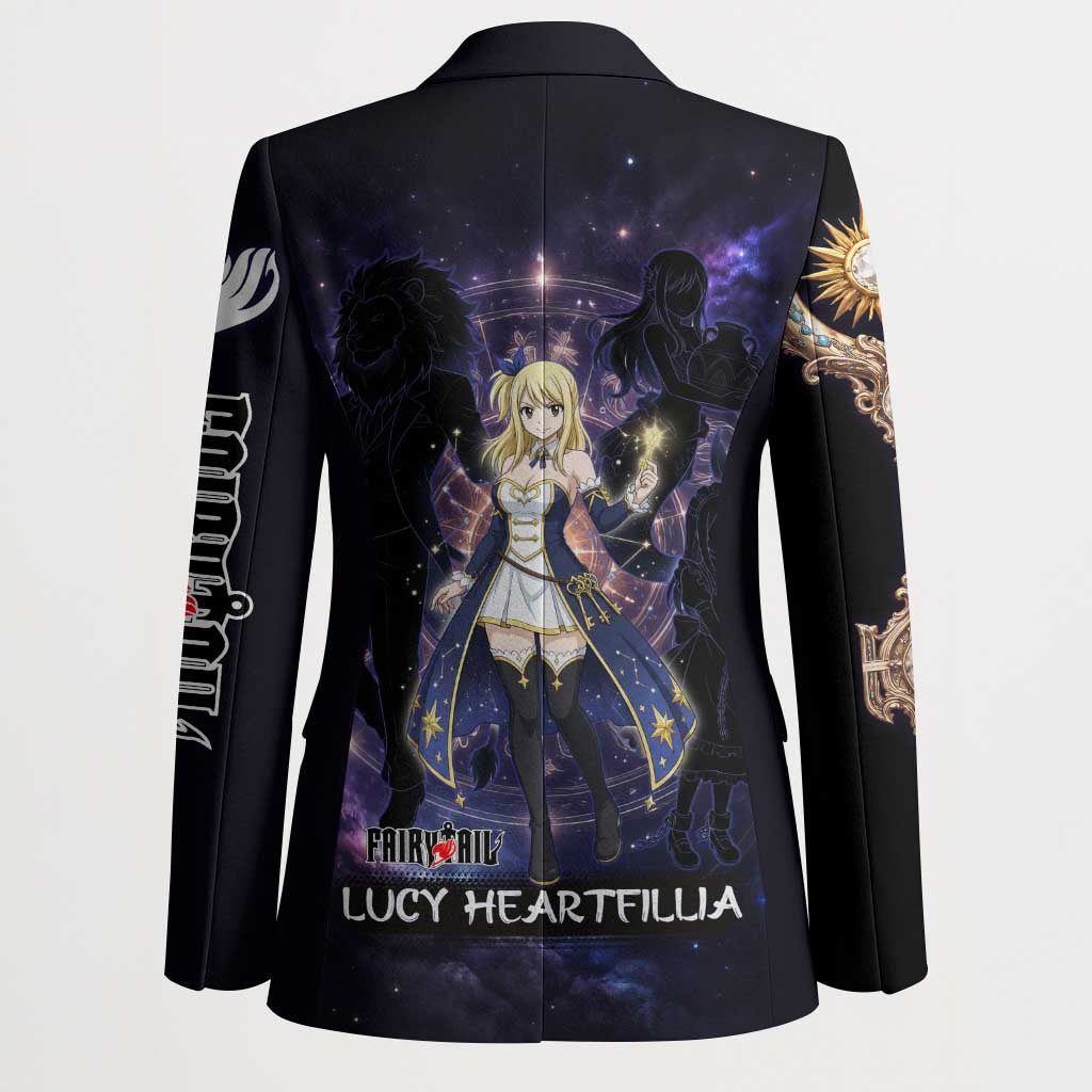 Lucy Heartfilia Fairy Tail Blazer Celestial Spirit Anime Style with Zodiac Key Magic