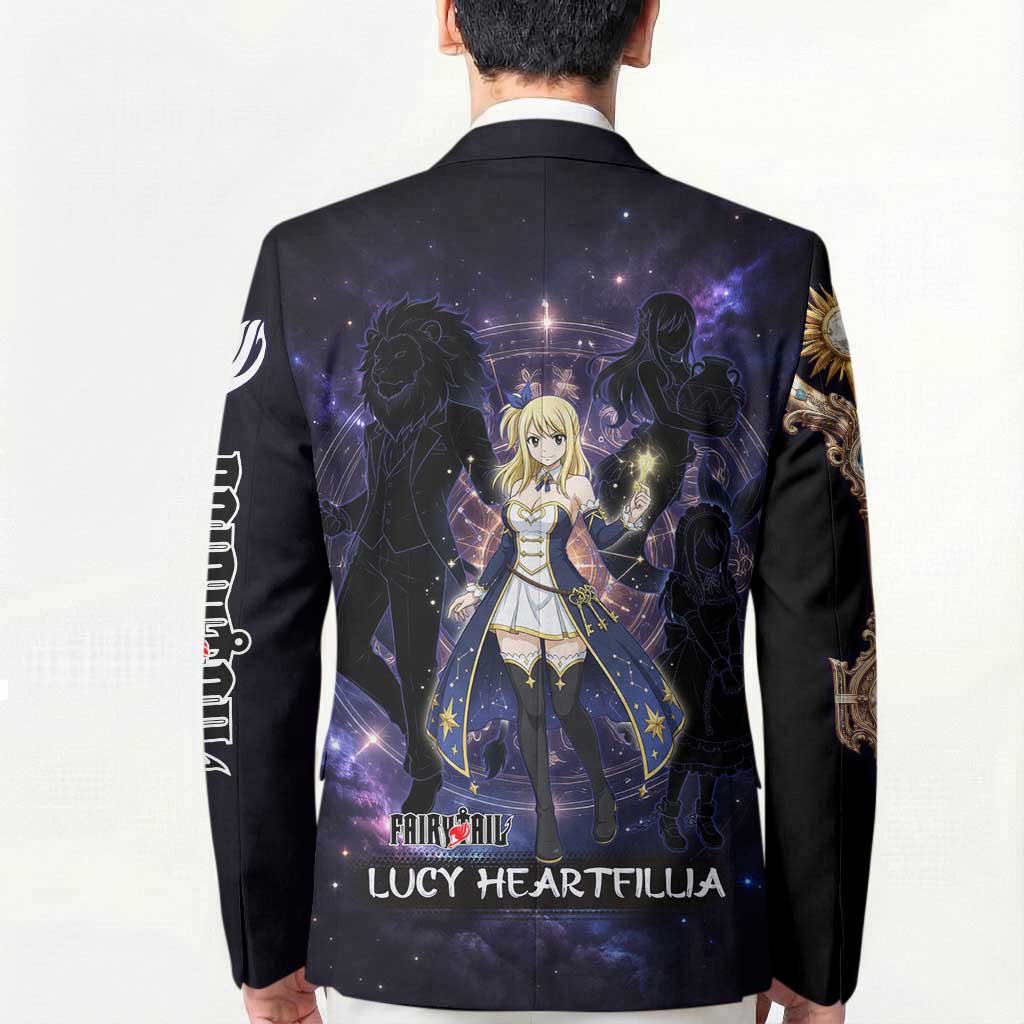 Lucy Heartfilia Fairy Tail Blazer Celestial Spirit Anime Style with Zodiac Key Magic