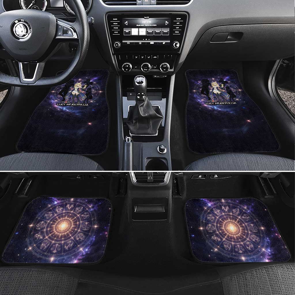 Lucy Heartfilia Fairy Tail Car Mats Celestial Spirit Anime Style with Zodiac Key Magic