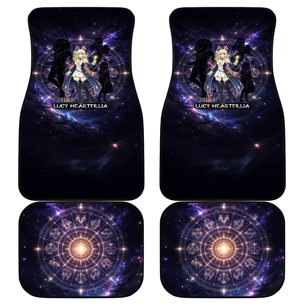 Lucy Heartfilia Fairy Tail Car Mats Celestial Spirit Anime Style with Zodiac Key Magic