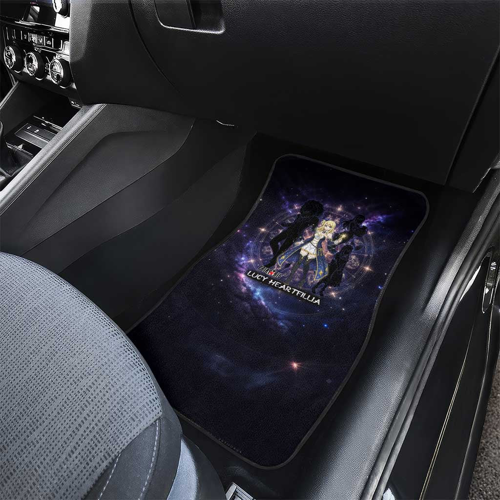 Lucy Heartfilia Fairy Tail Car Mats Celestial Spirit Anime Style with Zodiac Key Magic