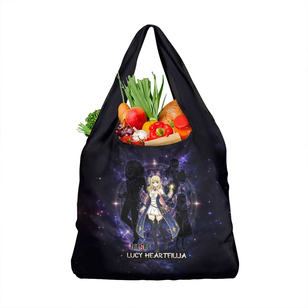 Lucy Heartfilia Fairy Tail Grocery Bag Celestial Spirit Anime Style with Zodiac Key Magic