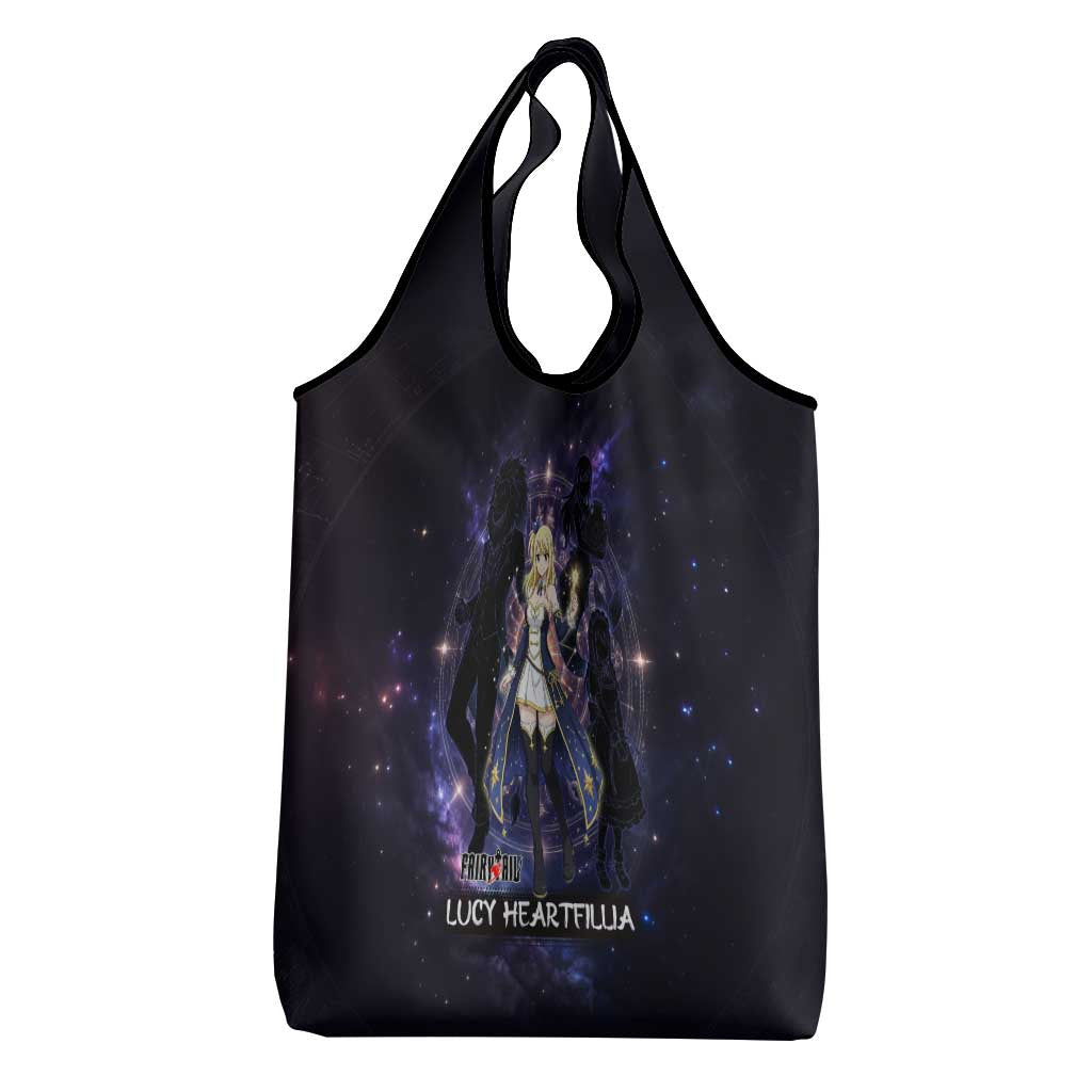 Lucy Heartfilia Fairy Tail Grocery Bag Celestial Spirit Anime Style with Zodiac Key Magic