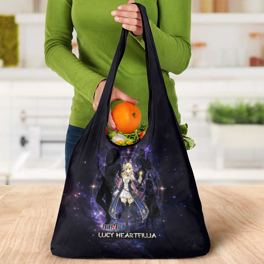 Lucy Heartfilia Fairy Tail Grocery Bag Celestial Spirit Anime Style with Zodiac Key Magic