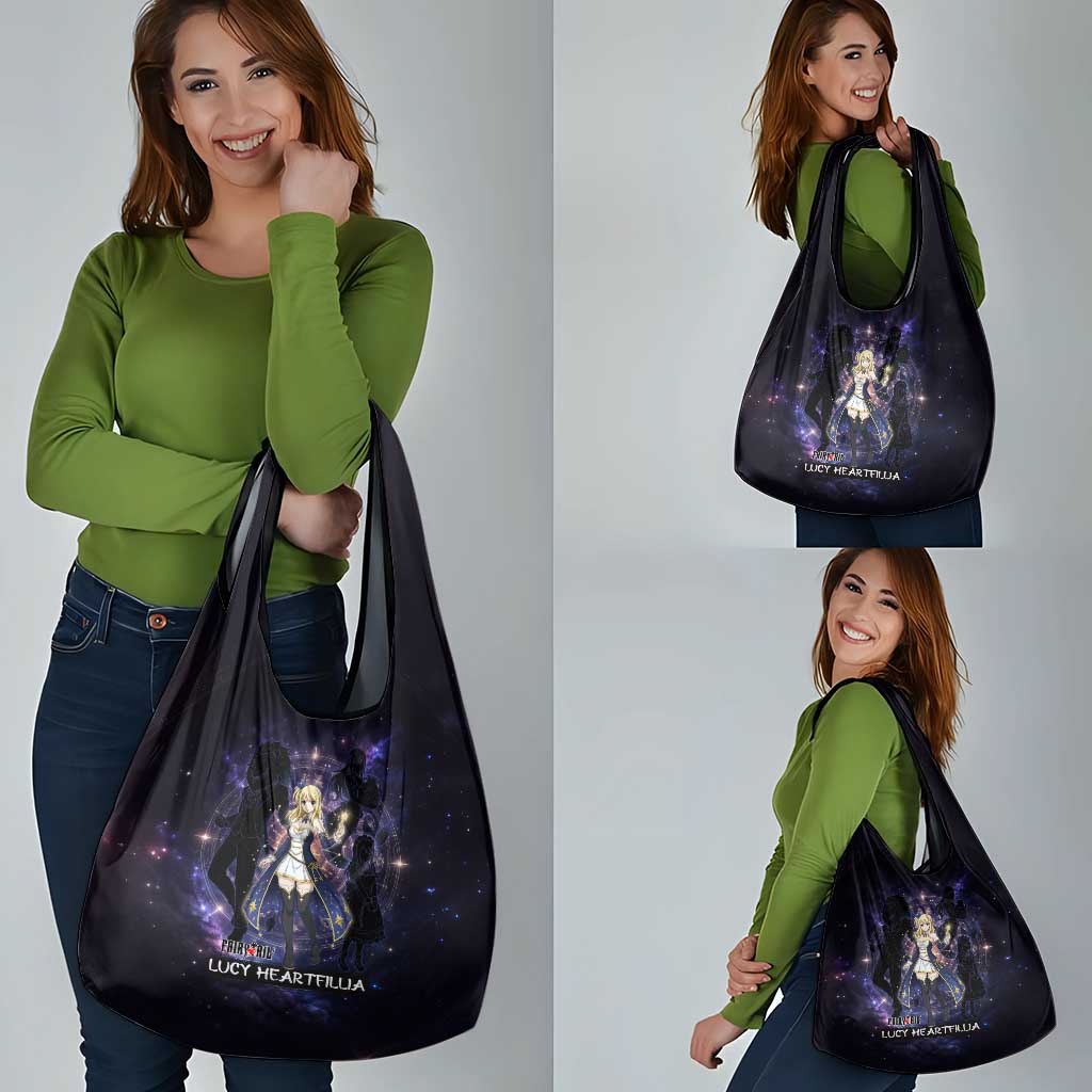 Lucy Heartfilia Fairy Tail Grocery Bag Celestial Spirit Anime Style with Zodiac Key Magic