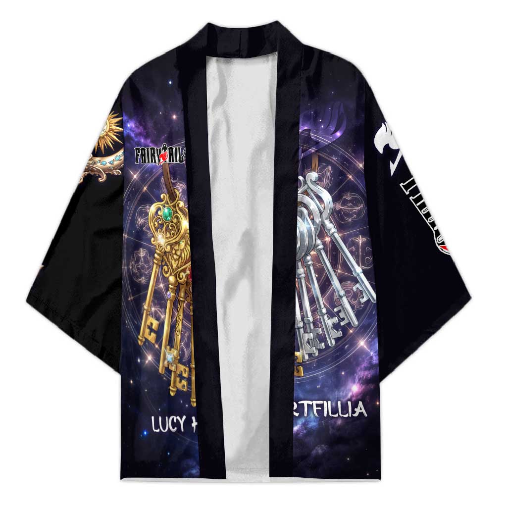 Lucy Heartfilia Fairy Tail Kimono Celestial Spirit Anime Style with Zodiac Key Magic