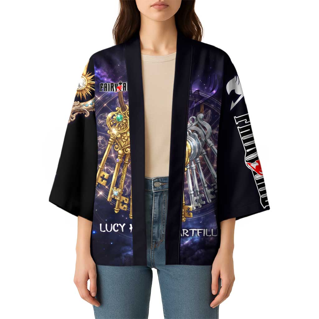 Lucy Heartfilia Fairy Tail Kimono Celestial Spirit Anime Style with Zodiac Key Magic