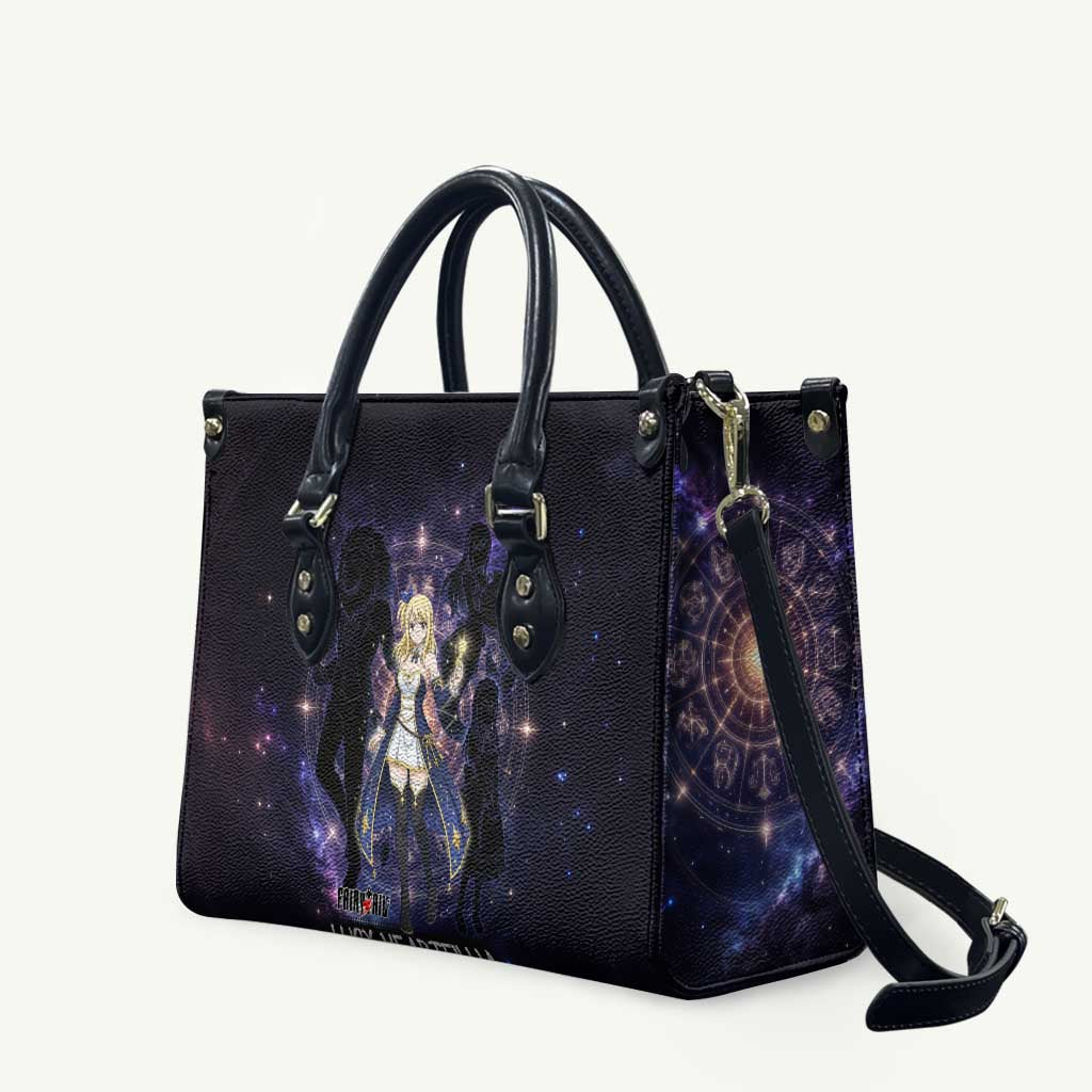 Lucy Heartfilia Fairy Tail Leather Bag Celestial Spirit Anime Style with Zodiac Key Magic