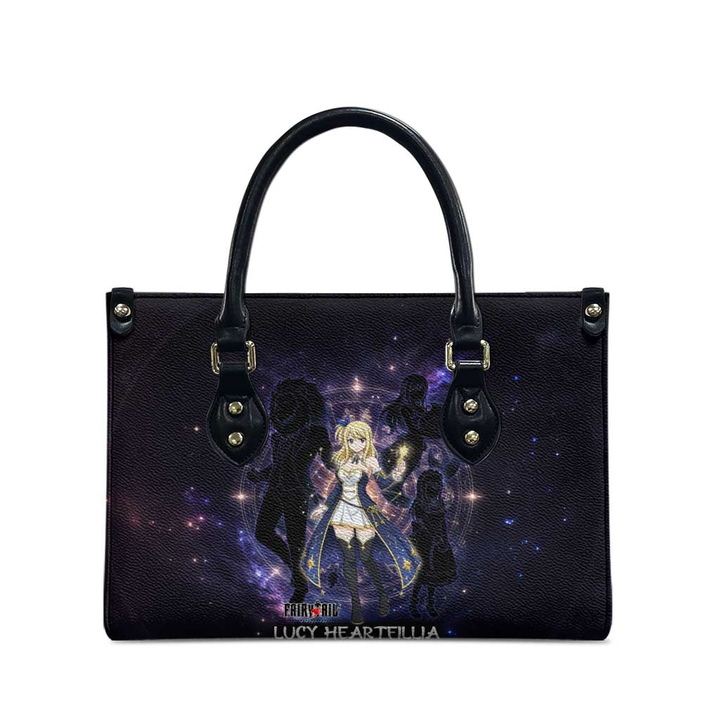Lucy Heartfilia Fairy Tail Leather Bag Celestial Spirit Anime Style with Zodiac Key Magic