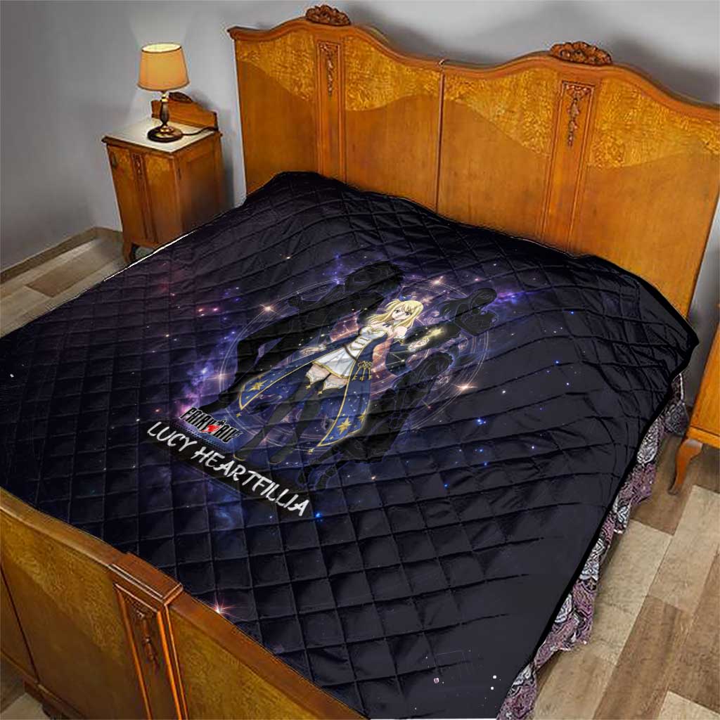 Lucy Heartfilia Fairy Tail Quilt Celestial Spirit Anime Style with Zodiac Key Magic