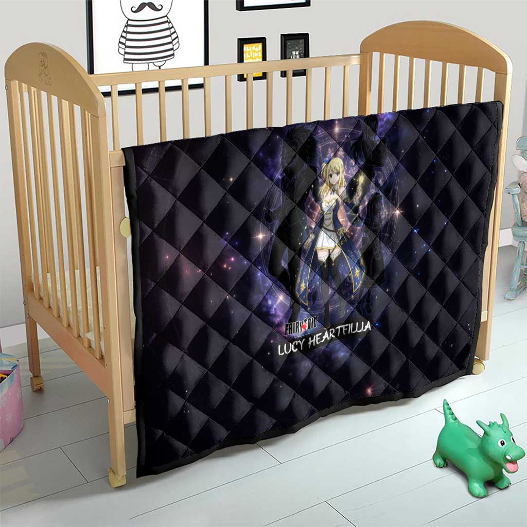 Lucy Heartfilia Fairy Tail Quilt Celestial Spirit Anime Style with Zodiac Key Magic