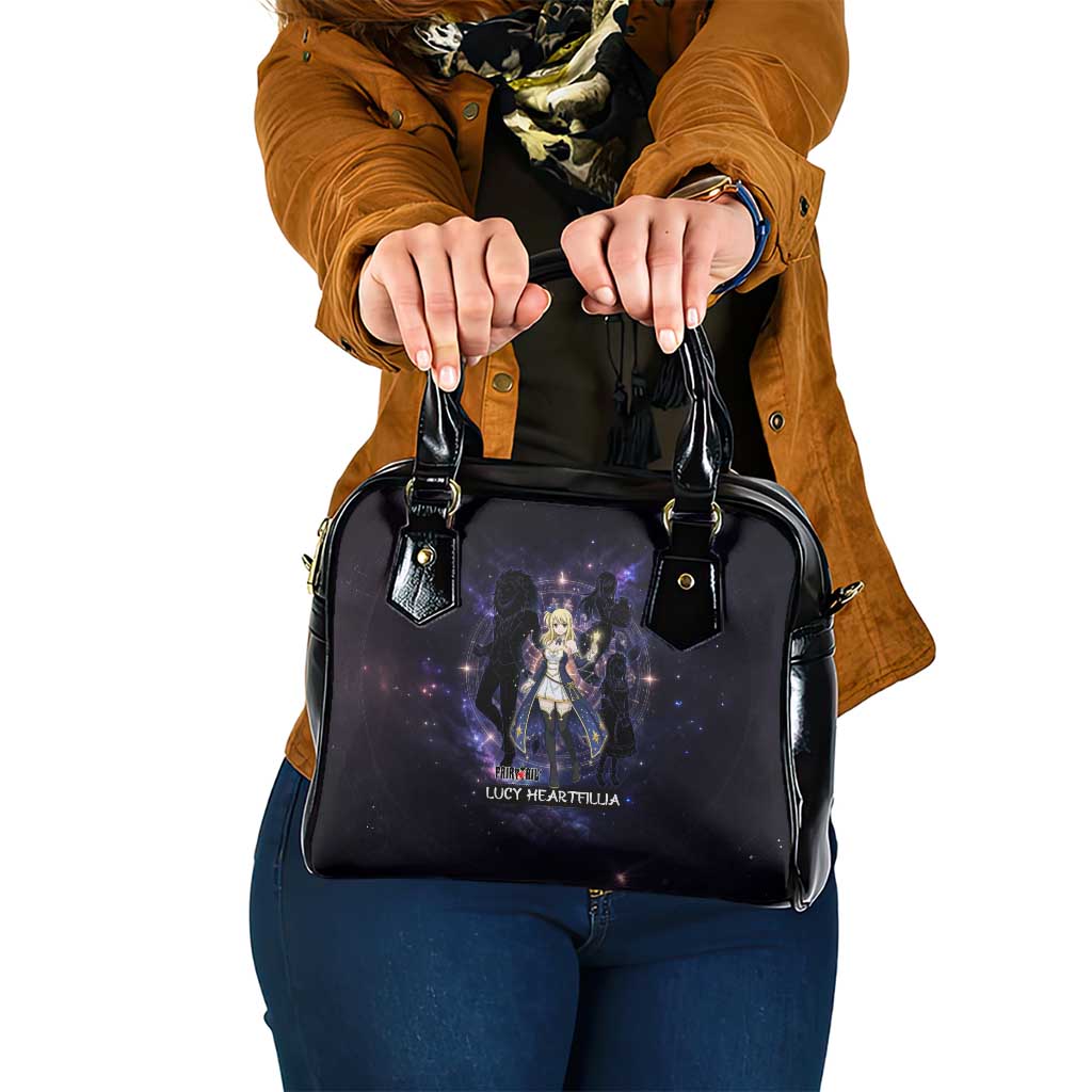 Lucy Heartfilia Fairy Tail Shoulder Handbag Celestial Spirit Anime Style with Zodiac Key Magic