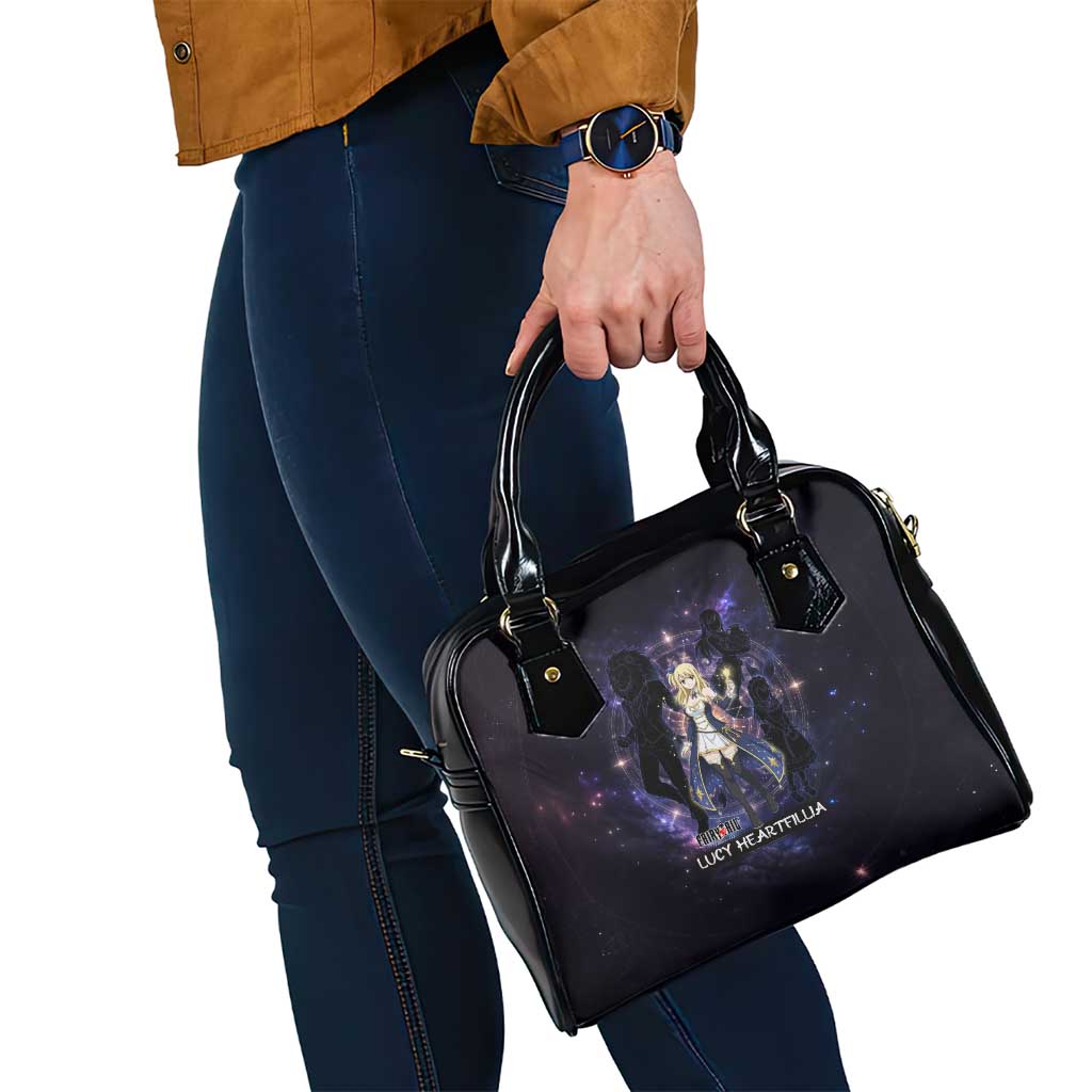 Lucy Heartfilia Fairy Tail Shoulder Handbag Celestial Spirit Anime Style with Zodiac Key Magic