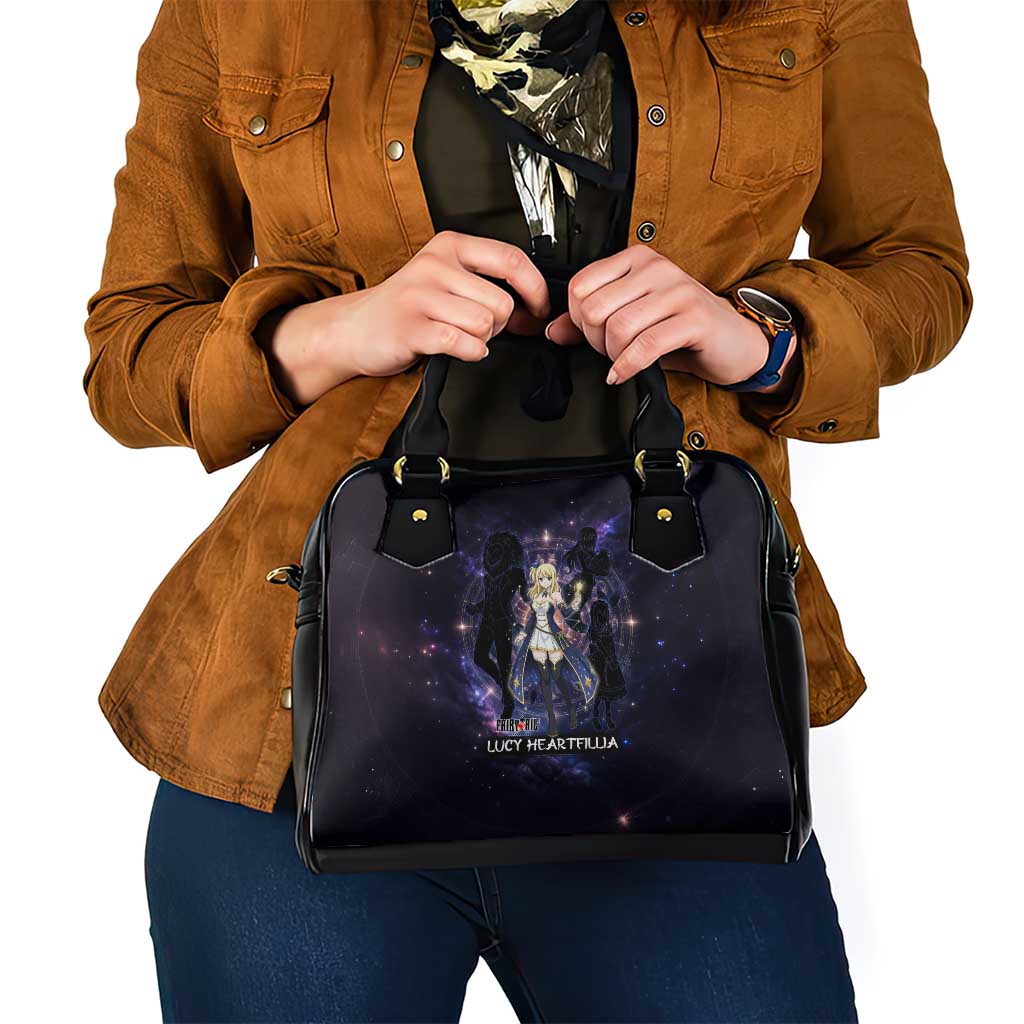 Lucy Heartfilia Fairy Tail Shoulder Handbag Celestial Spirit Anime Style with Zodiac Key Magic
