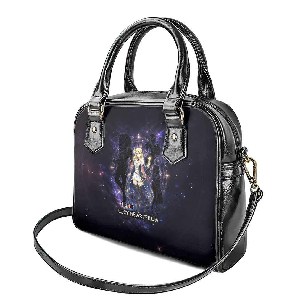 Lucy Heartfilia Fairy Tail Shoulder Handbag Celestial Spirit Anime Style with Zodiac Key Magic