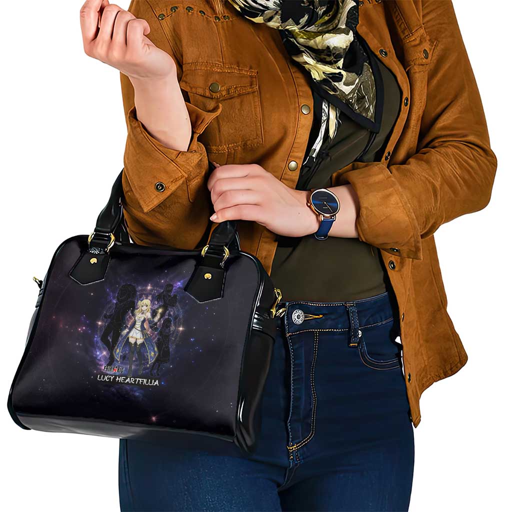 Lucy Heartfilia Fairy Tail Shoulder Handbag Celestial Spirit Anime Style with Zodiac Key Magic
