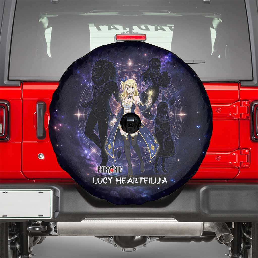 Lucy Heartfilia Fairy Tail Spare Tire Cover Celestial Spirit Anime Style with Zodiac Key Magic