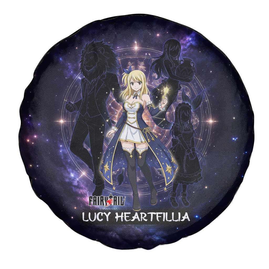 Lucy Heartfilia Fairy Tail Spare Tire Cover Celestial Spirit Anime Style with Zodiac Key Magic