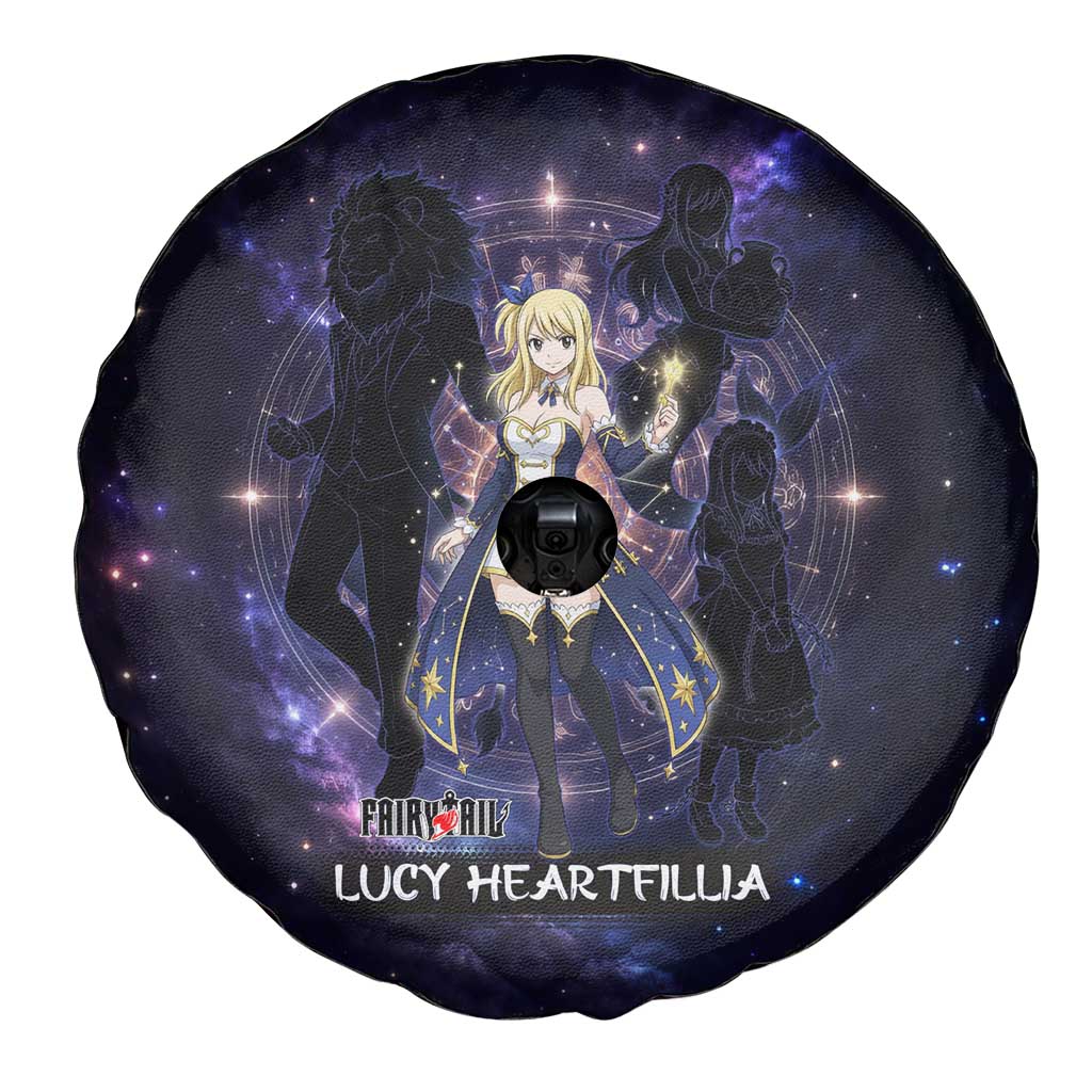 Lucy Heartfilia Fairy Tail Spare Tire Cover Celestial Spirit Anime Style with Zodiac Key Magic