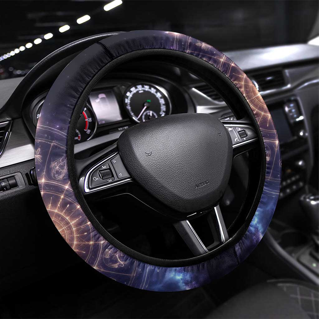 Lucy Heartfilia Fairy Tail Steering Wheel Cover Celestial Spirit Anime Style with Zodiac Key Magic