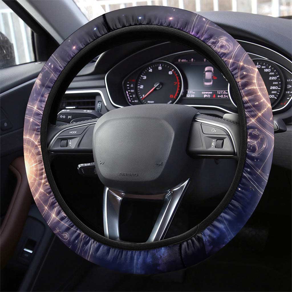 Lucy Heartfilia Fairy Tail Steering Wheel Cover Celestial Spirit Anime Style with Zodiac Key Magic
