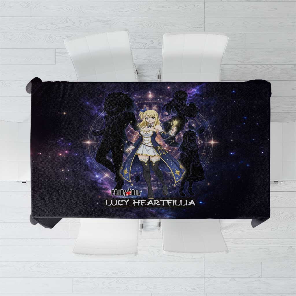 Lucy Heartfilia Fairy Tail Tablecloth Celestial Spirit Anime Style with Zodiac Key Magic