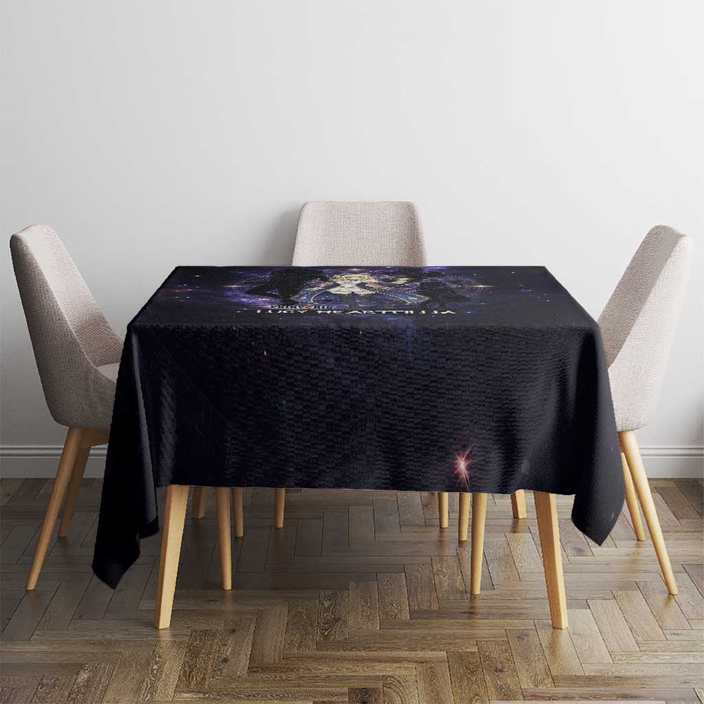 Lucy Heartfilia Fairy Tail Tablecloth Celestial Spirit Anime Style with Zodiac Key Magic