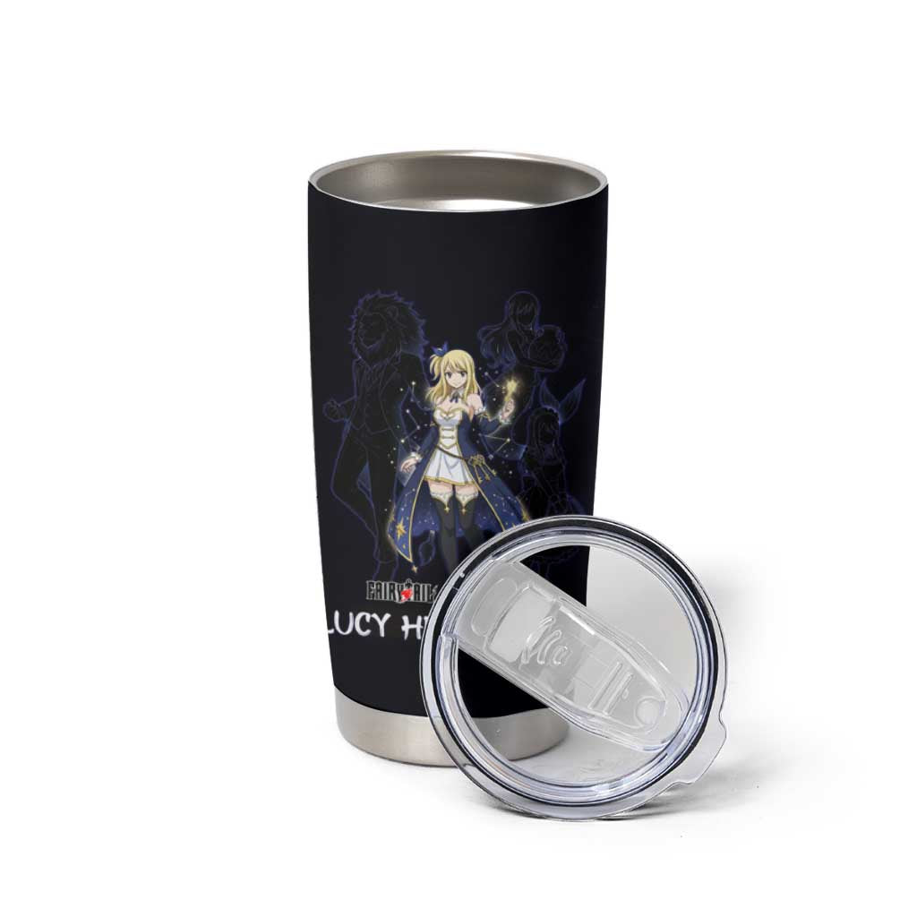 Lucy Heartfilia Fairy Tail Tumbler Cup Celestial Spirit Anime Style with Zodiac Key Magic