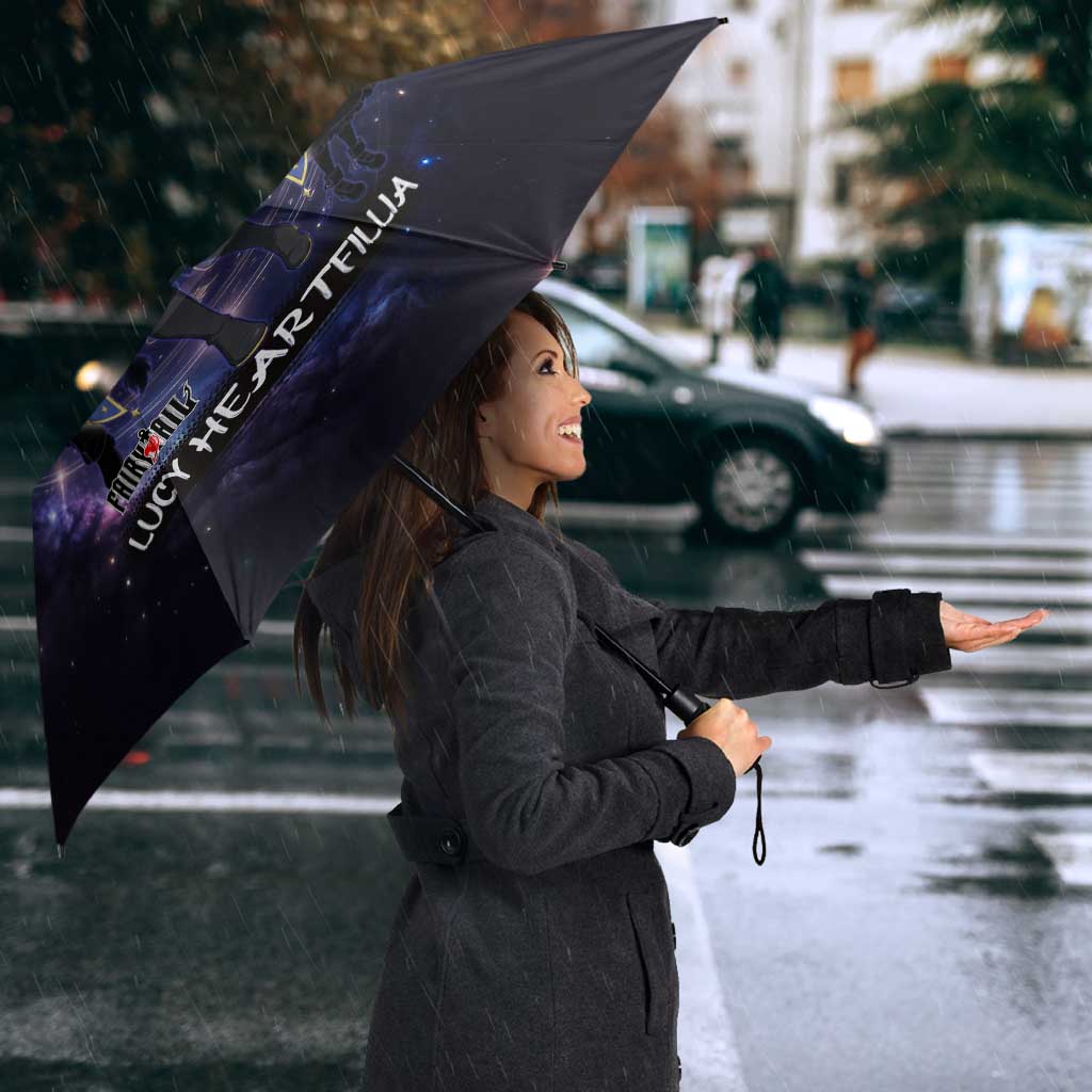 Lucy Heartfilia Fairy Tail Umbrella Celestial Spirit Anime Style with Zodiac Key Magic
