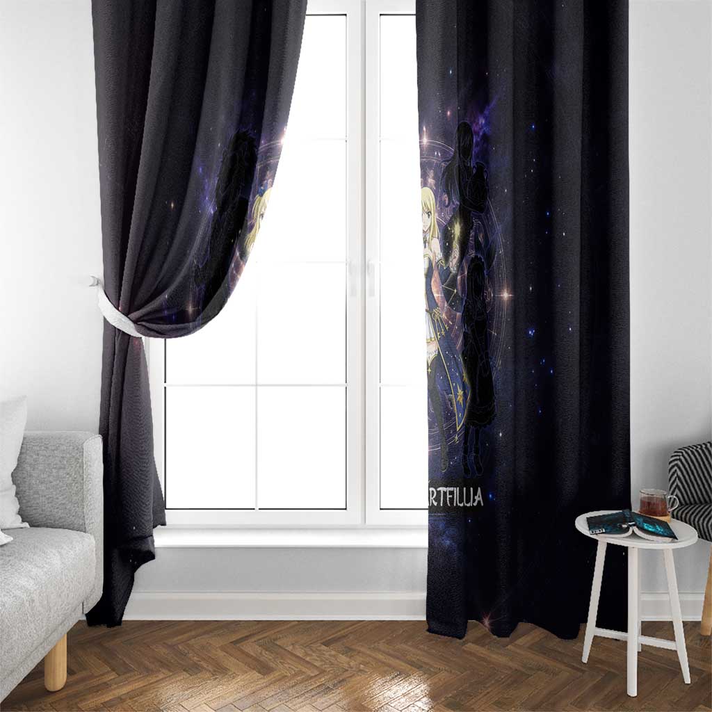 Lucy Heartfilia Fairy Tail Window Curtain Celestial Spirit Anime Style with Zodiac Key Magic