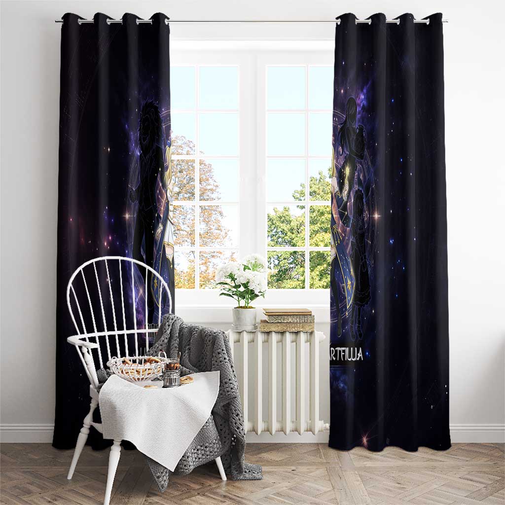 Lucy Heartfilia Fairy Tail Window Curtain Celestial Spirit Anime Style with Zodiac Key Magic