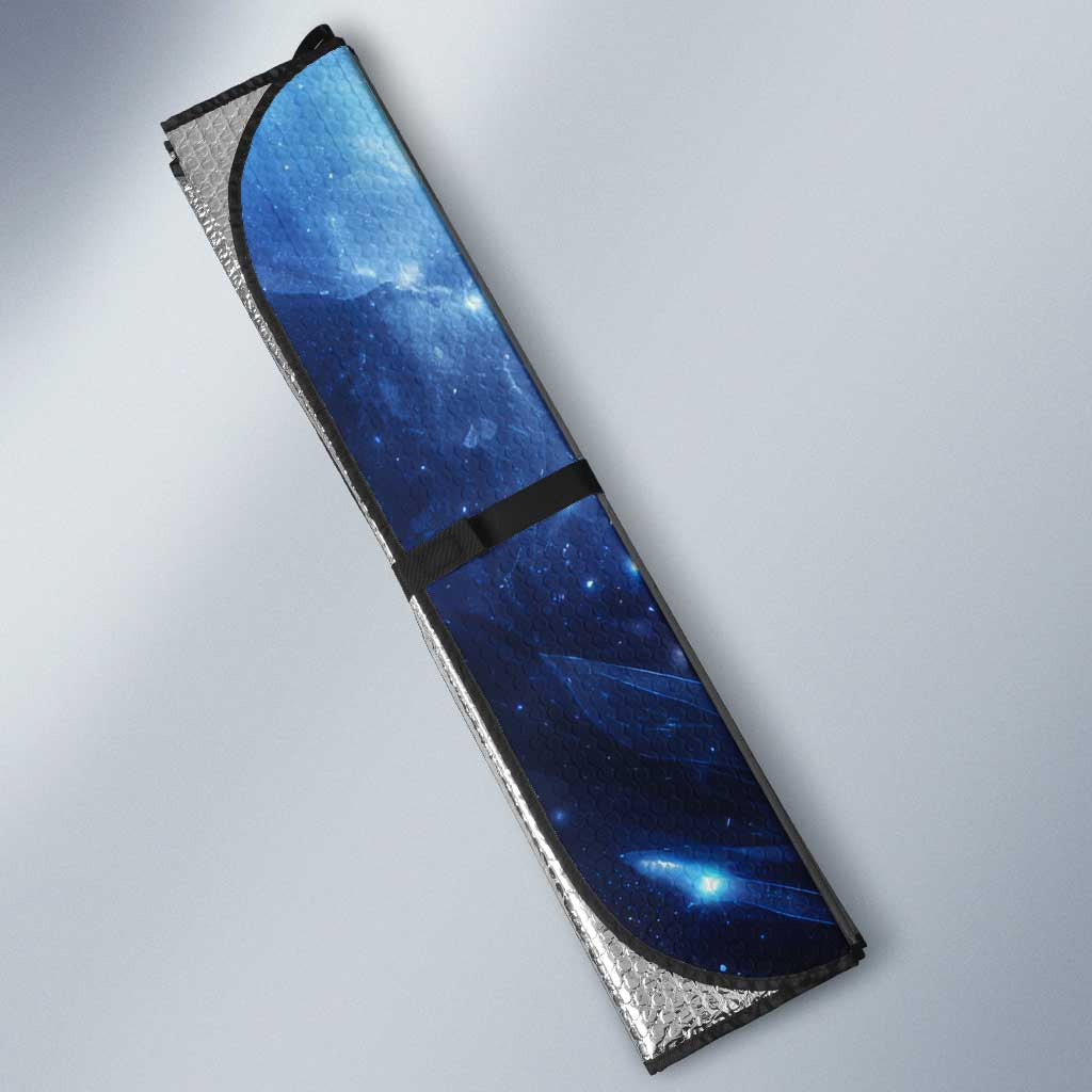 Gray Fullbuster Fairy Tail Auto Sun Shade Ice Magic Anime Style with Crystal Freeze Motif