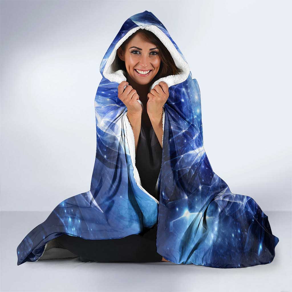 Gray Fullbuster Fairy Tail Hooded Blanket Ice Magic Anime Style with Crystal Freeze Motif