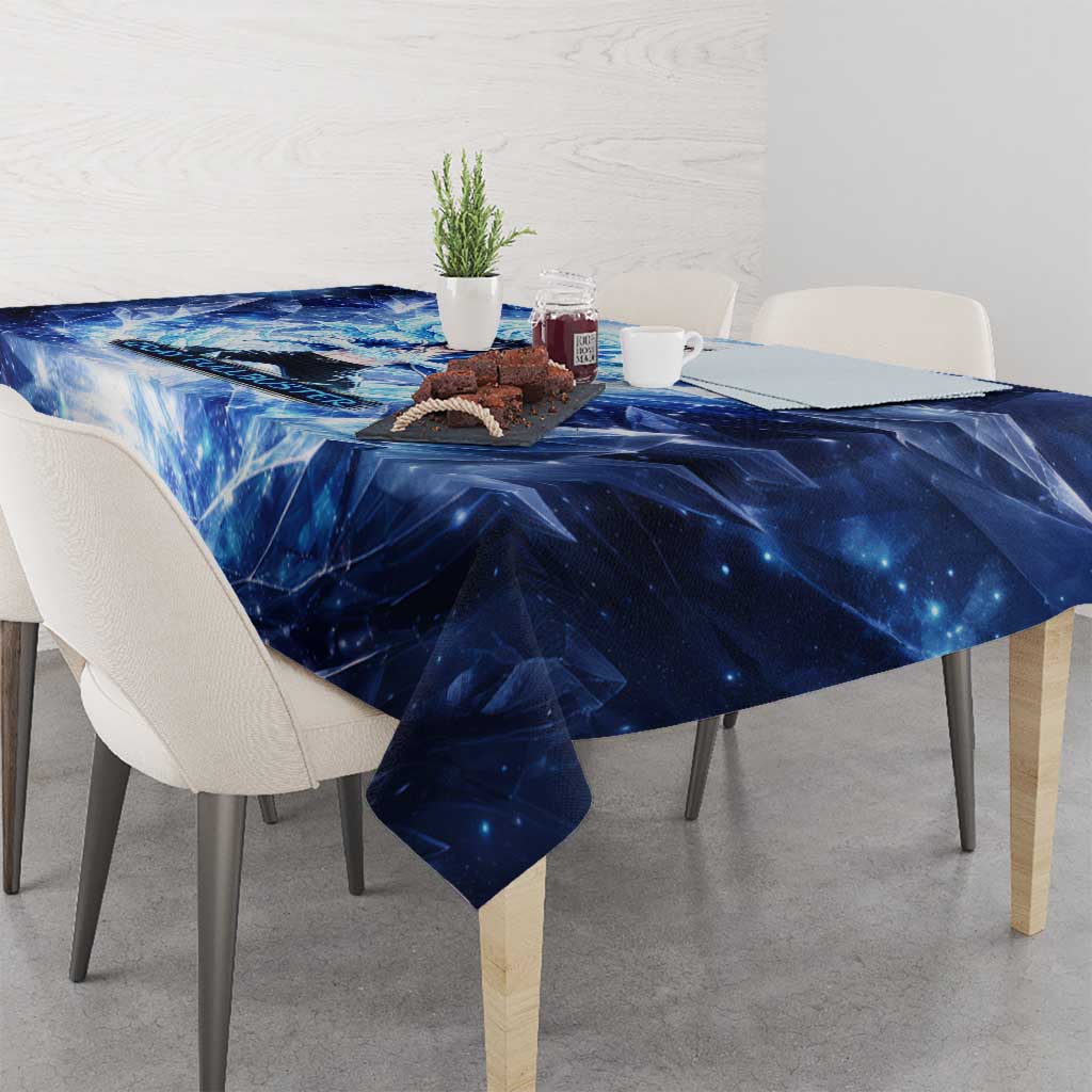 Gray Fullbuster Fairy Tail Tablecloth Ice Magic Anime Style with Crystal Freeze Motif