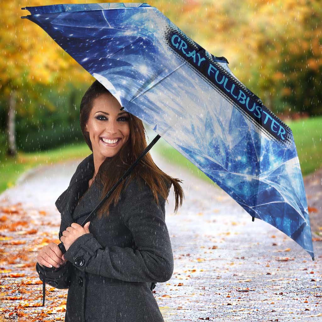 Gray Fullbuster Fairy Tail Umbrella Ice Magic Anime Style with Crystal Freeze Motif
